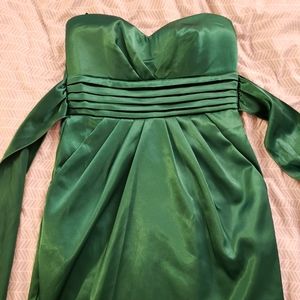 Emerald green dress